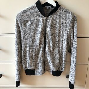 Heather Grey Zip-Up Sweater